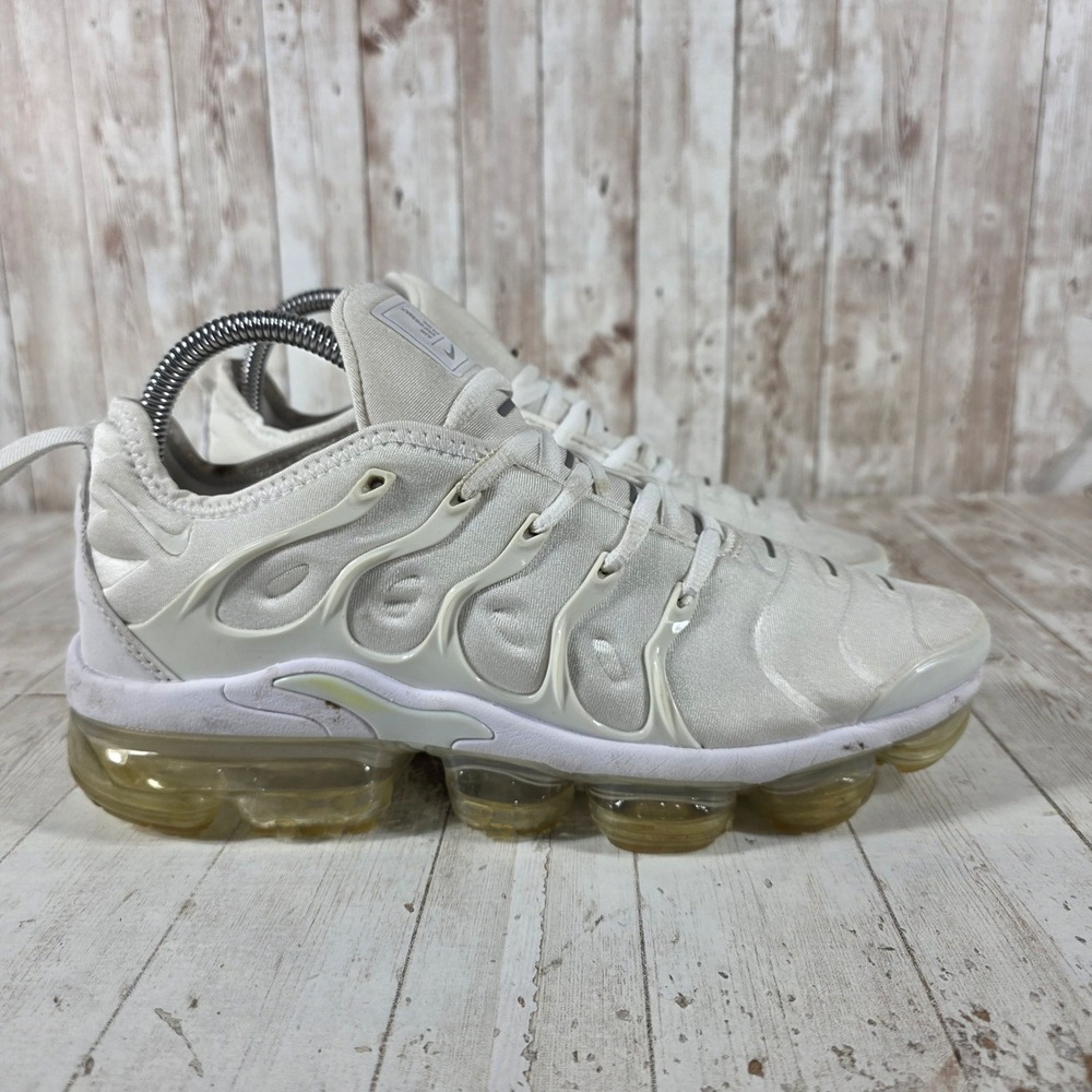 Nike Air VaporMax Plus White White Pure Platinum 924453-100 Mens Size 7